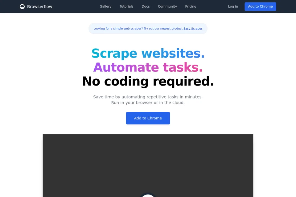 Landing page preview