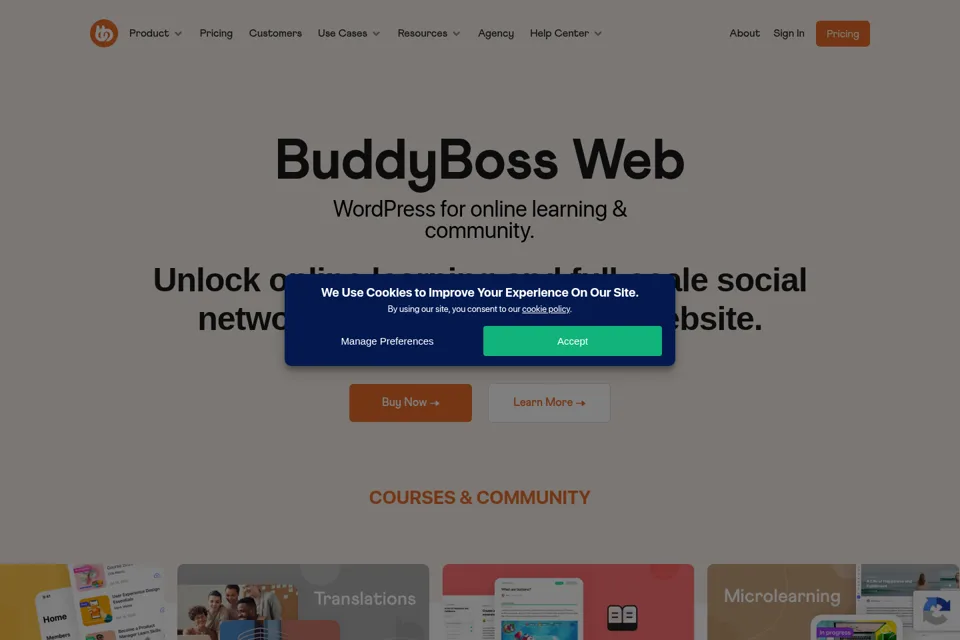 Landing page preview