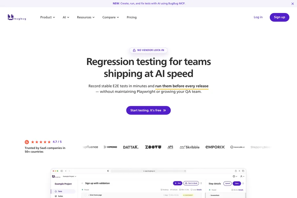 Landing page preview