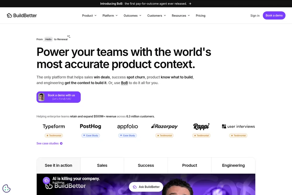 Landing page preview
