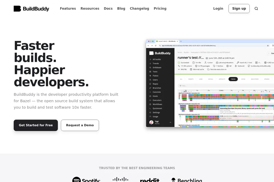Landing page preview