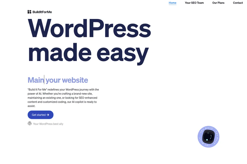Landing page preview