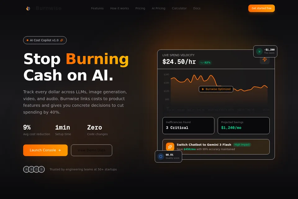 Landing page preview