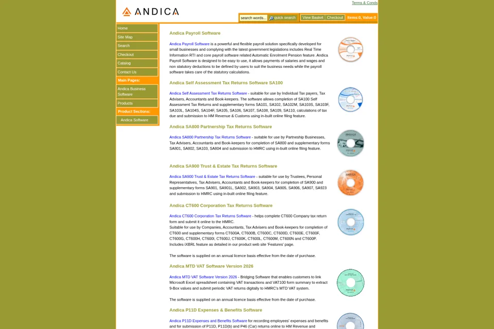 Landing page preview
