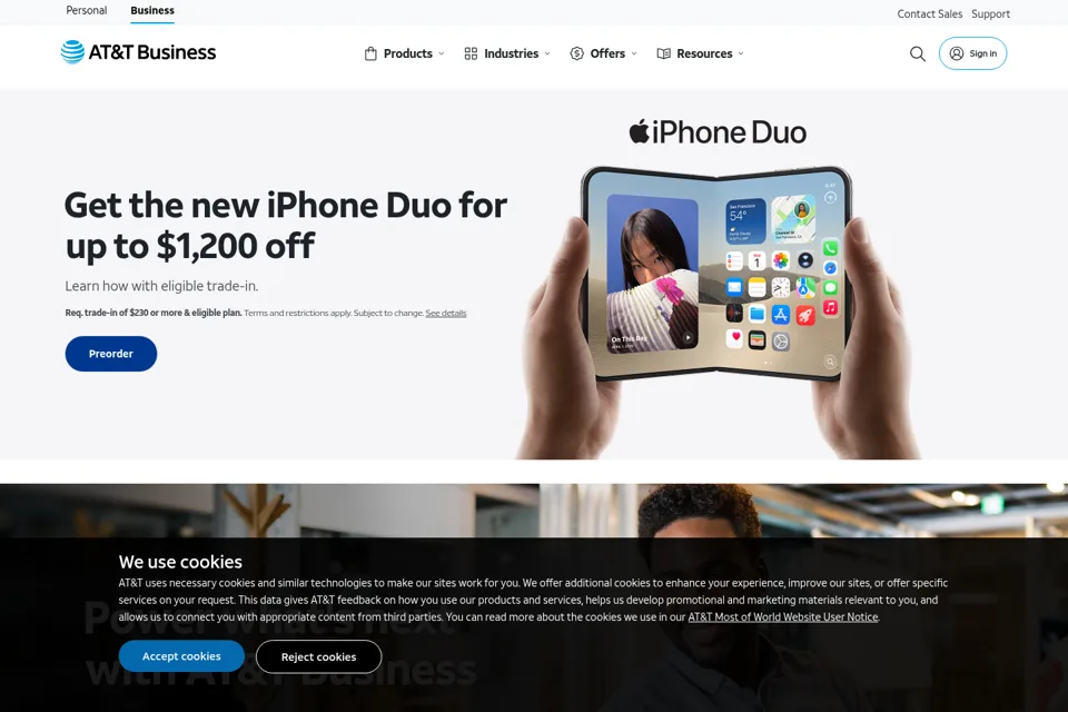 Landing page preview