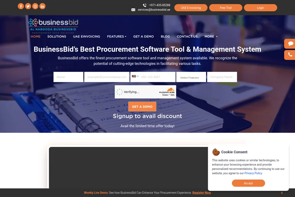 Landing page preview