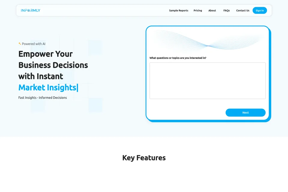 Landing page preview