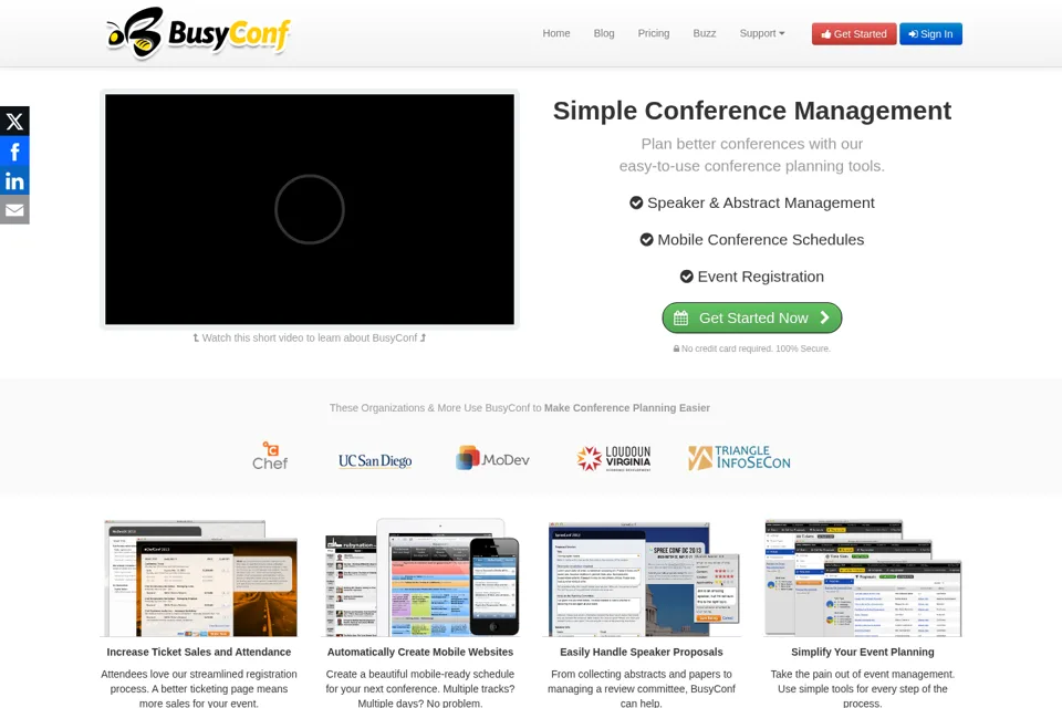 Landing page preview
