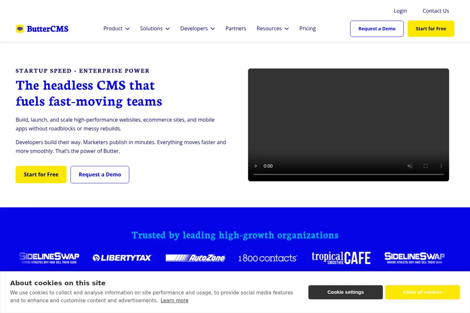 Landing page preview