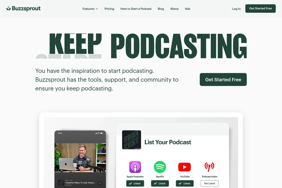 Landing page preview