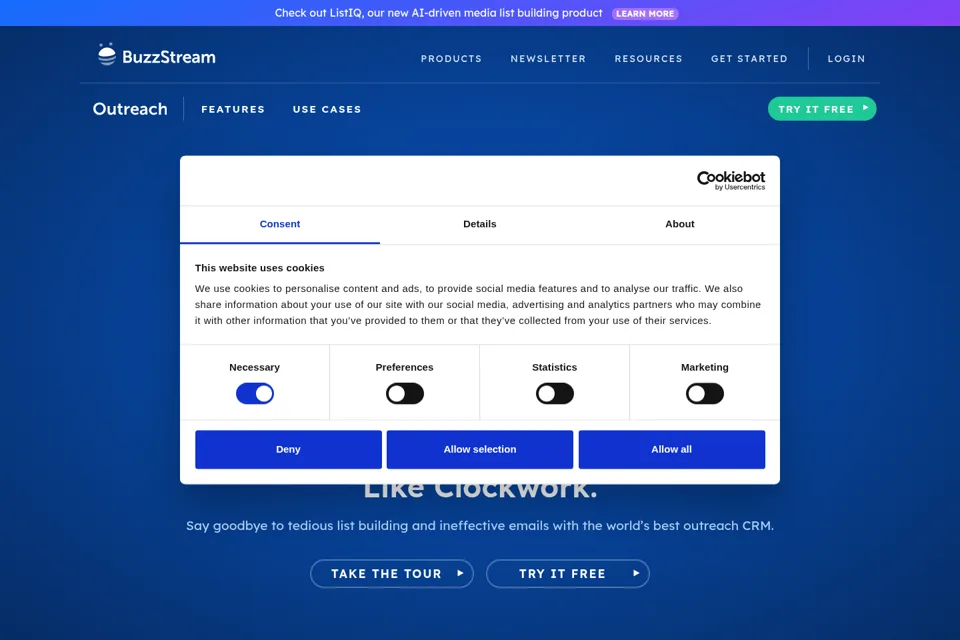 Landing page preview