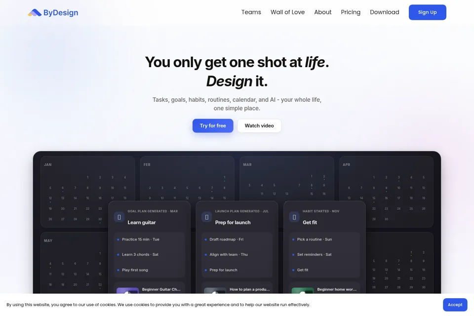 Landing page preview