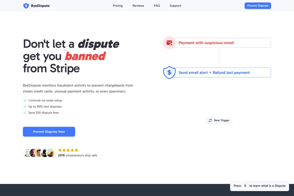 Landing page preview