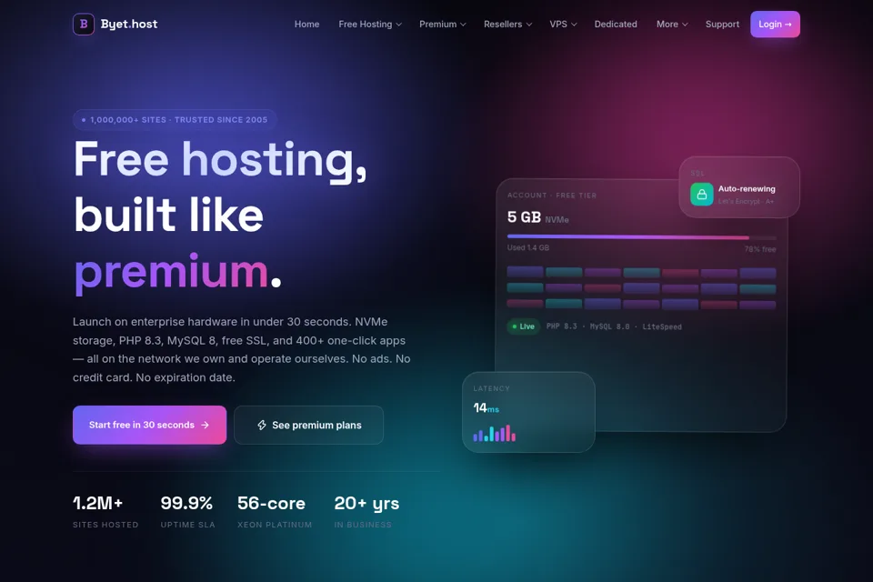 Landing page preview