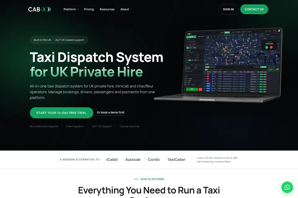 Landing page preview