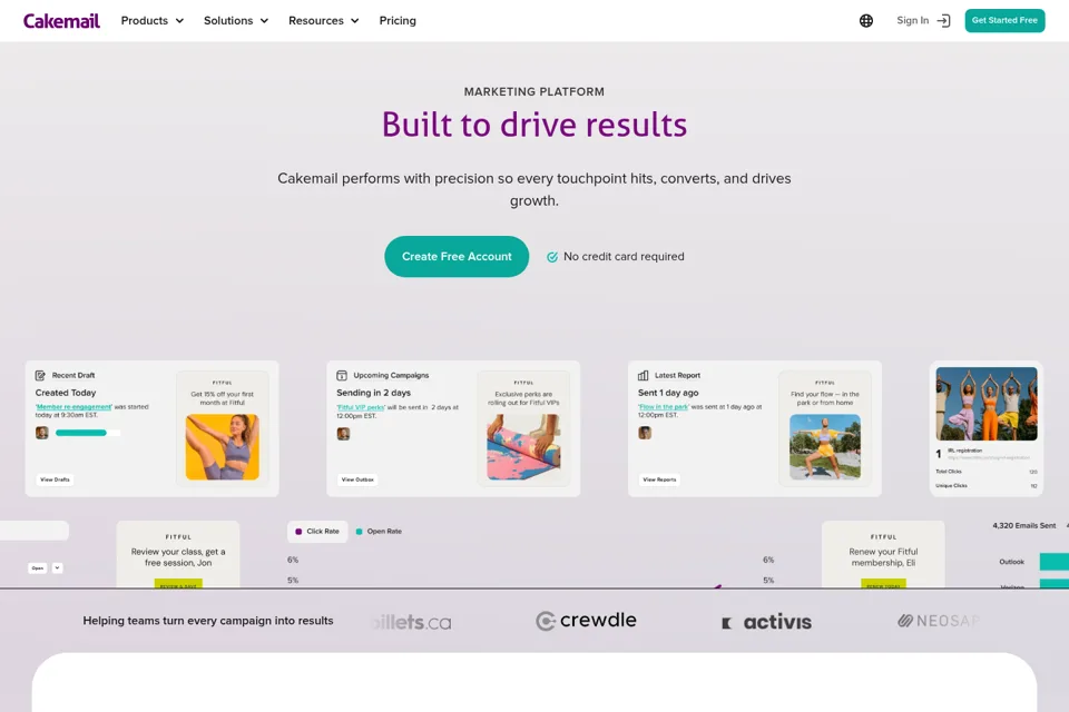Landing page preview