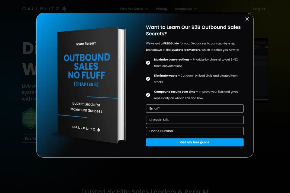 Landing page preview