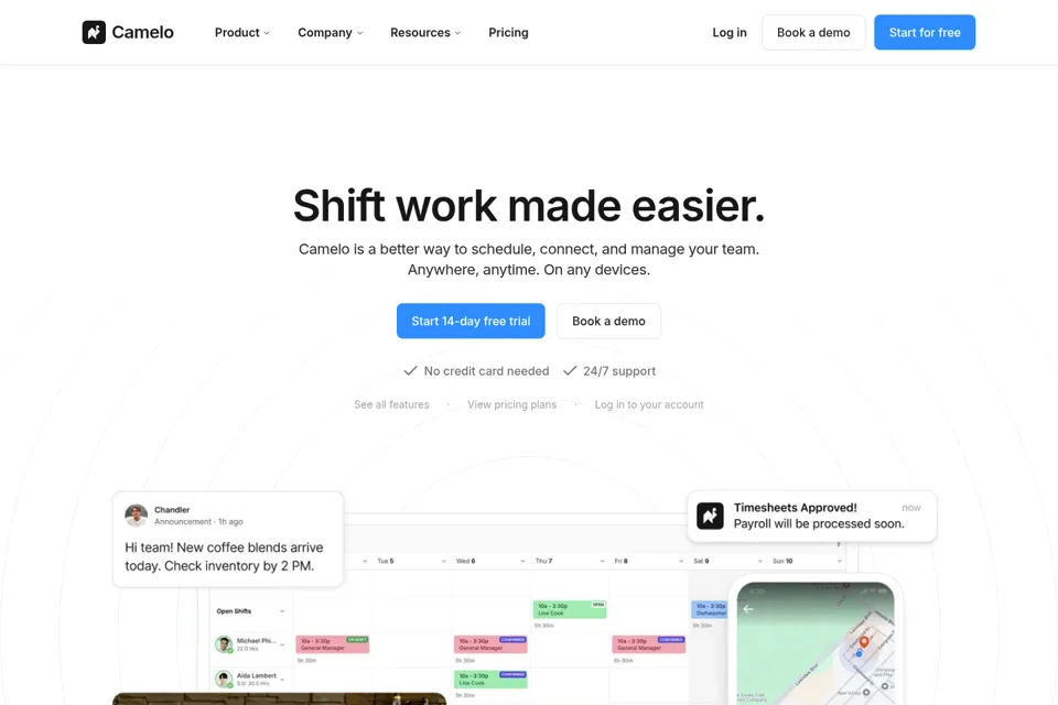 Landing page preview