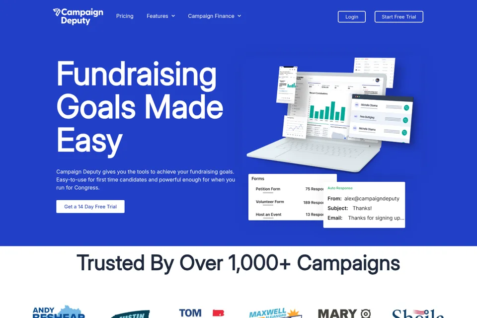 Landing page preview
