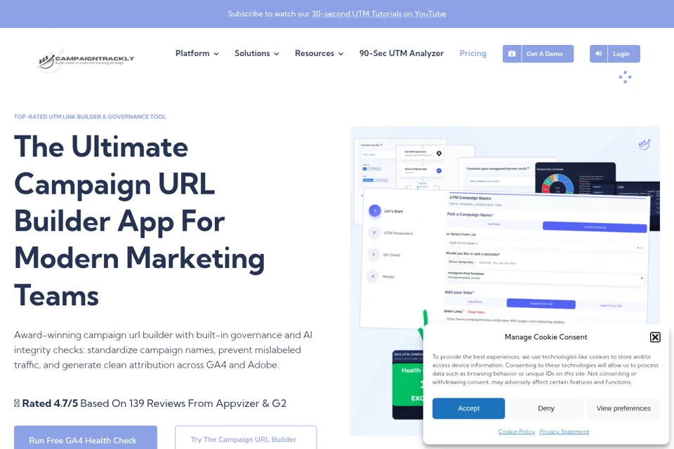 Landing page preview