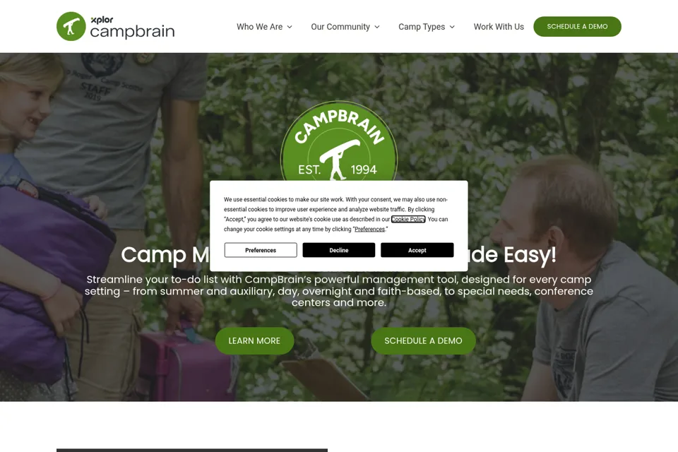 Landing page preview