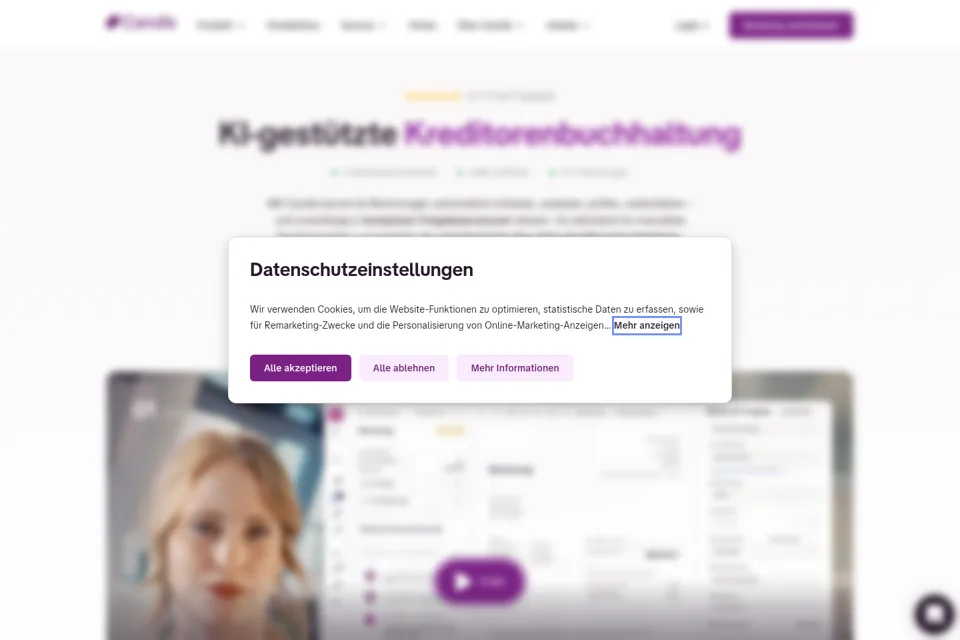 Landing page preview