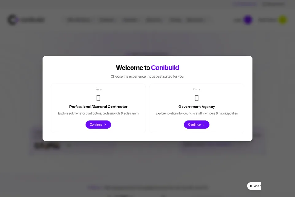 Landing page preview