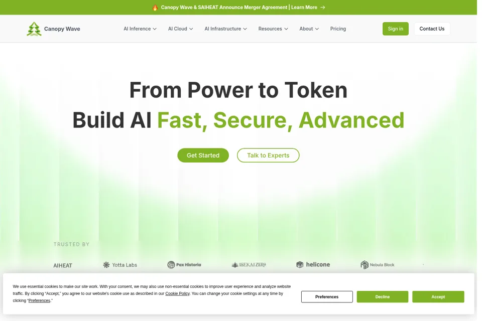 Landing page preview