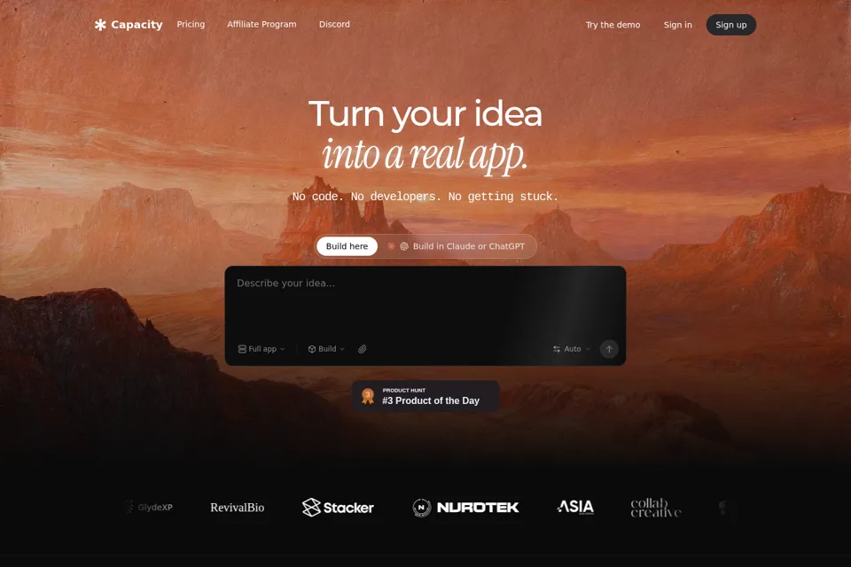 Landing page preview