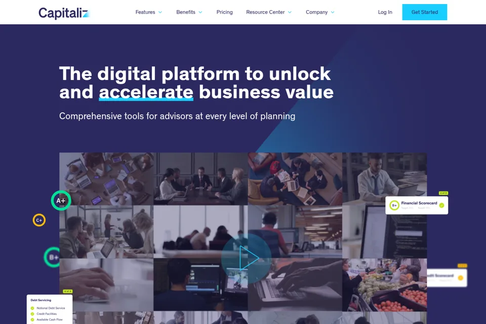 Landing page preview