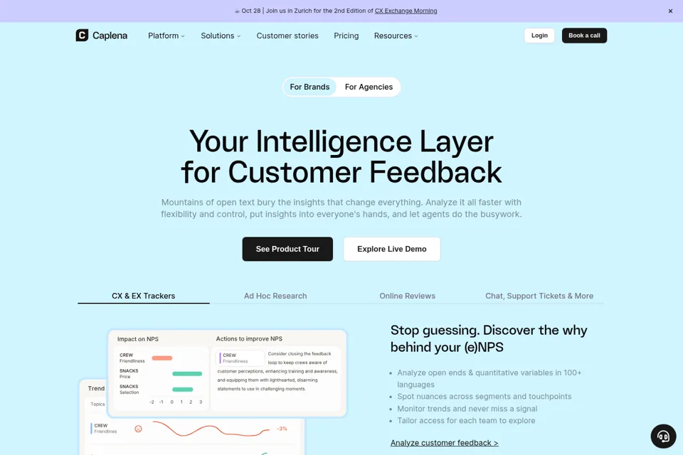 Landing page preview