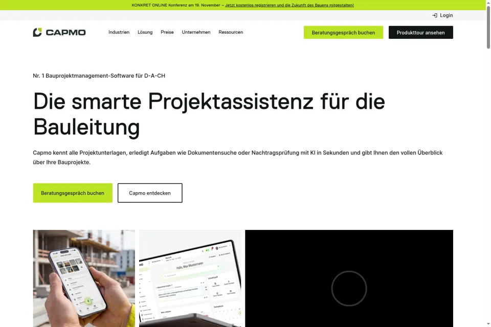 Landing page preview