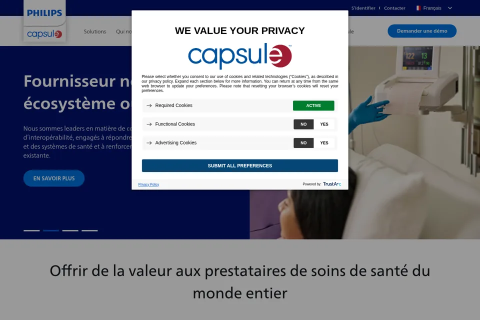 Landing page preview