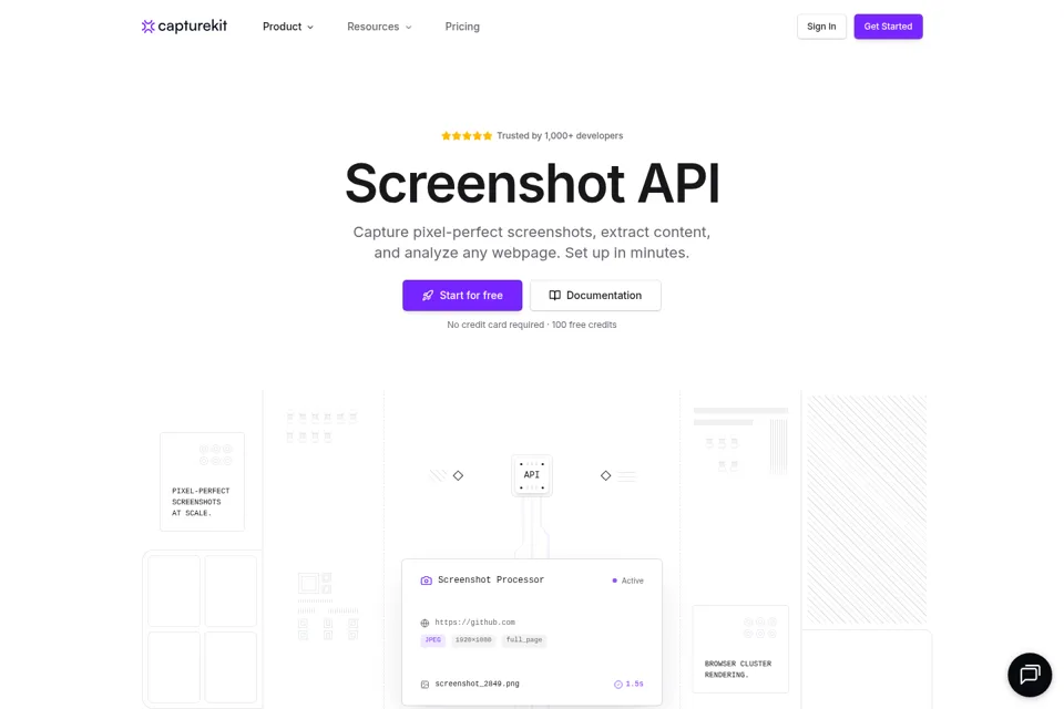 Landing page preview