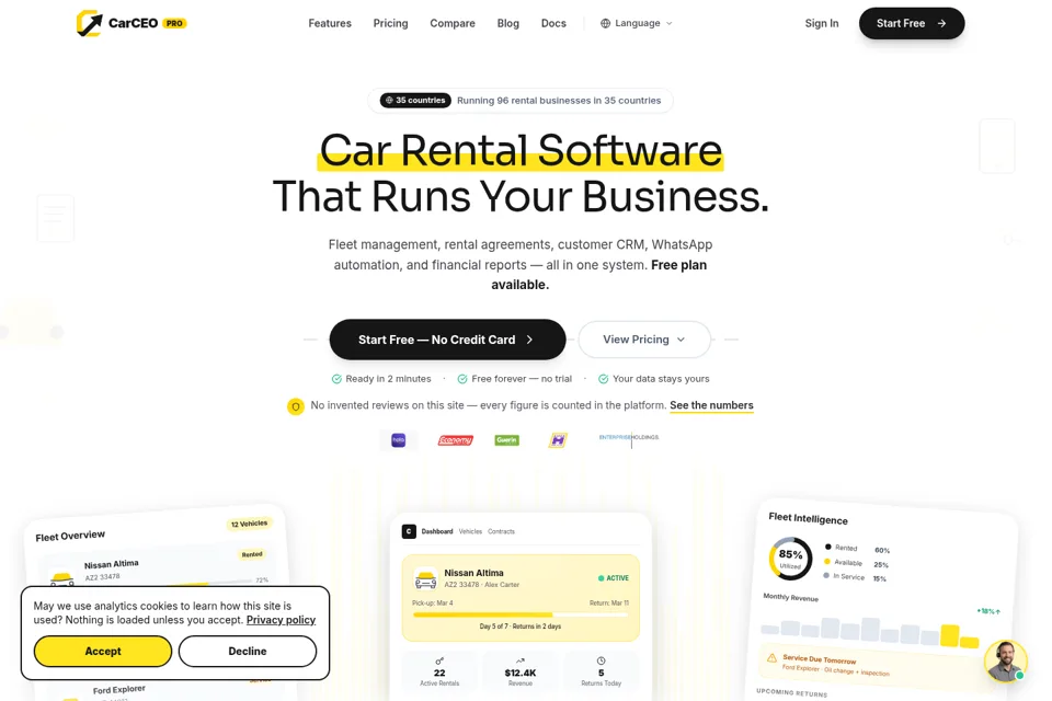Landing page preview
