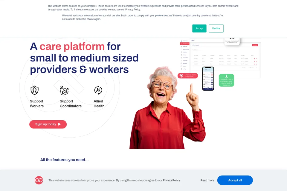 Landing page preview