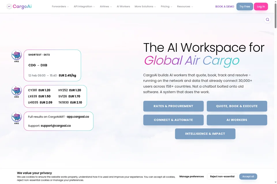 Landing page preview