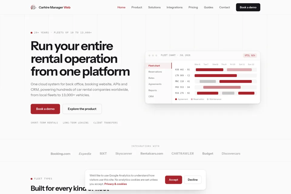 Landing page preview