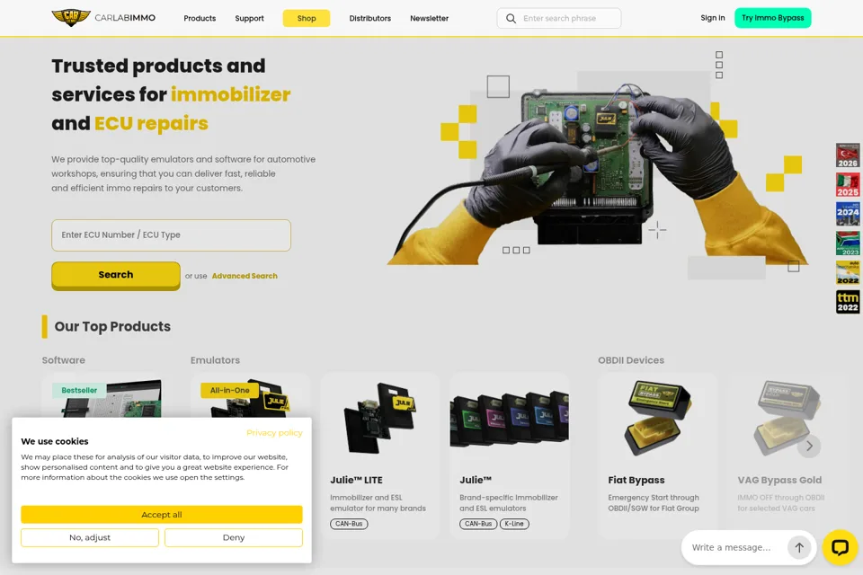 Landing page preview