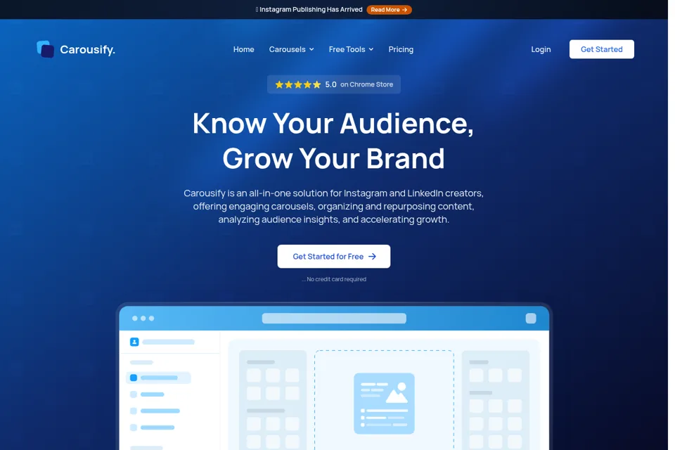 Landing page preview