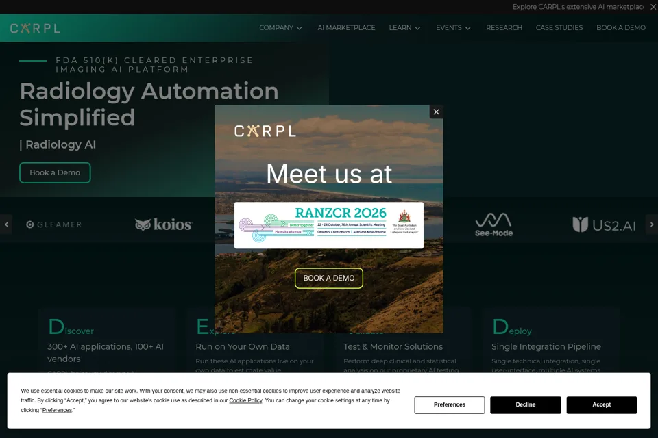Landing page preview