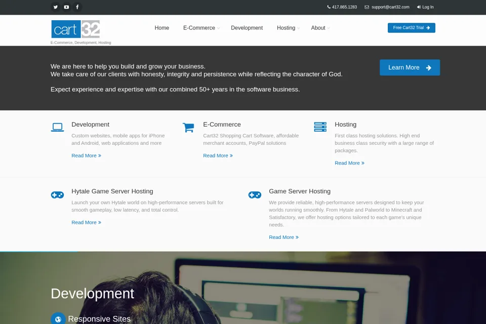 Landing page preview