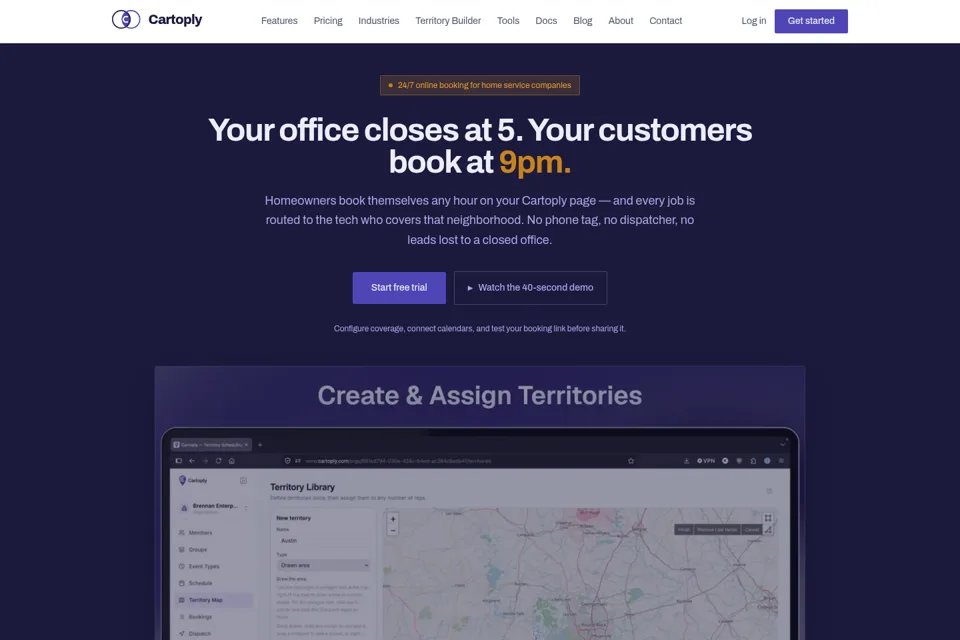 Landing page preview
