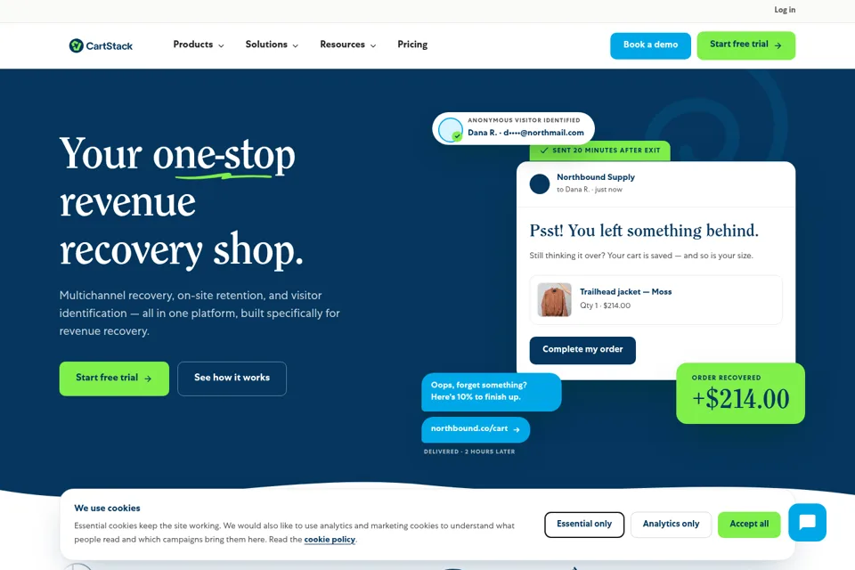Landing page preview