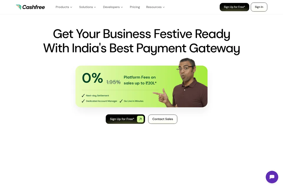 Landing page preview