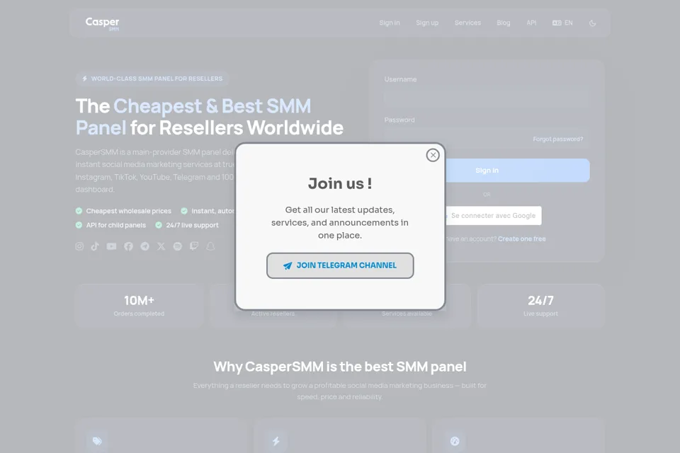 Landing page preview