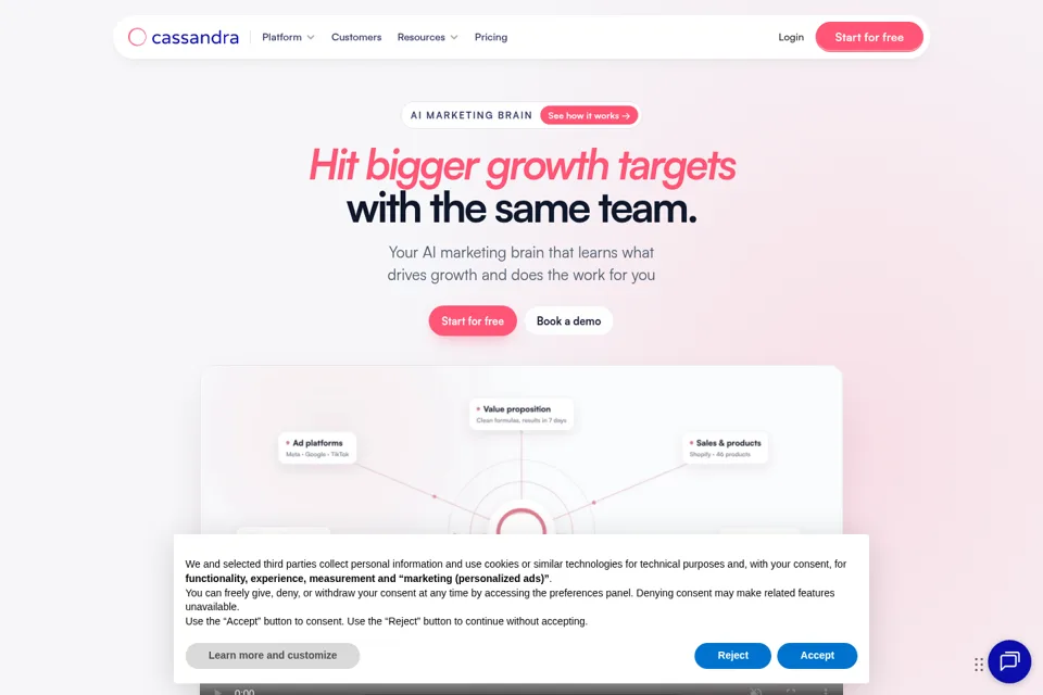 Landing page preview
