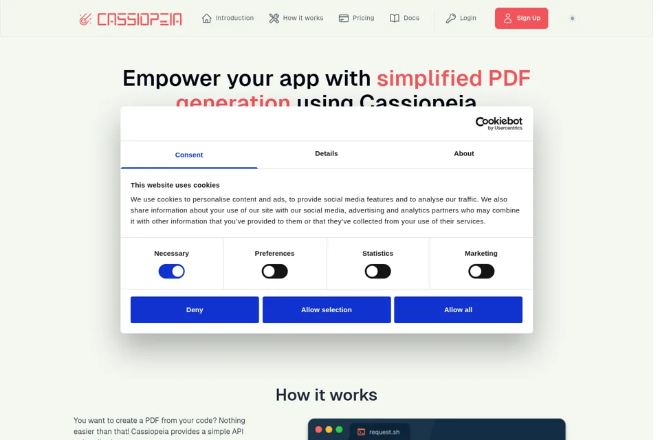 Landing page preview