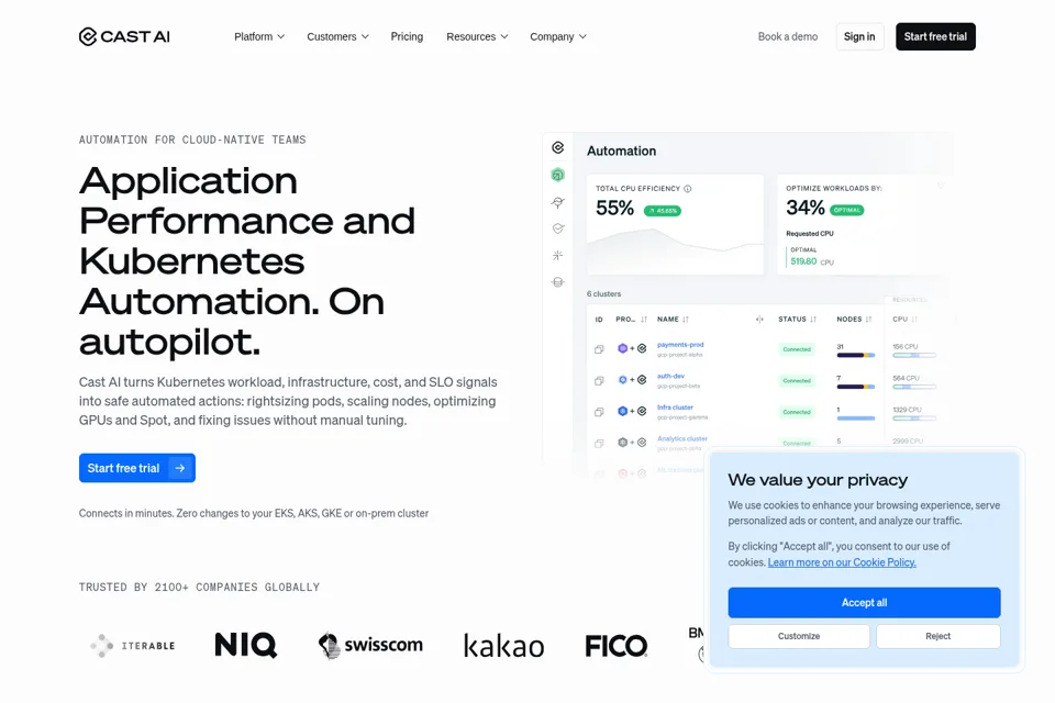 Landing page preview