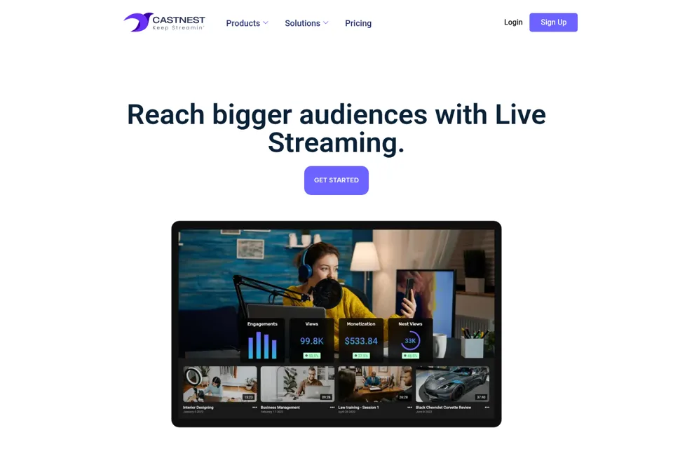 Landing page preview